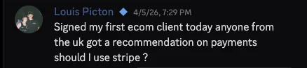 Louis first ecom client